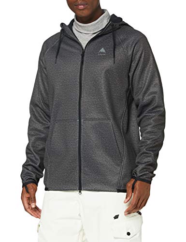 Burton Crown Weatherproof Sudadera, Hombre, True Black Heather, XS