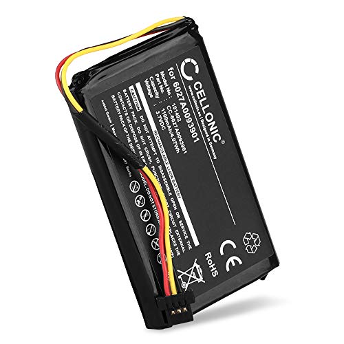 CELLONIC® Batería de Repuesto 6027A0093901 Compatible con Tomtom 4EM0.001.01 XL IQ Routes Edition Central Europe Traffic Europe Traffic XXL, 1100mAh Accu GPS Pila sustitución Battery