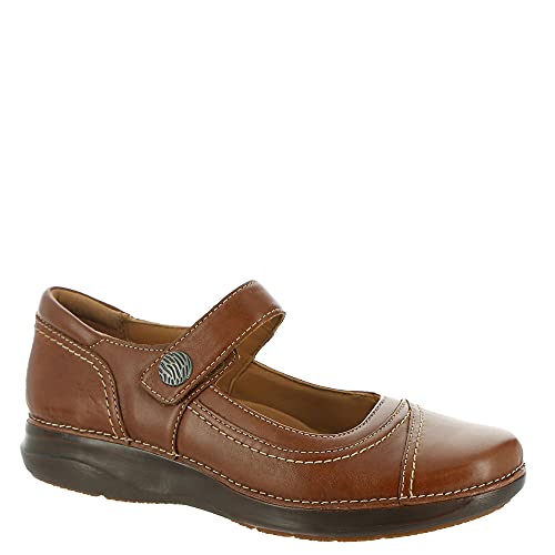 Clarks Appley Walk Tan Leather 7 B (M)