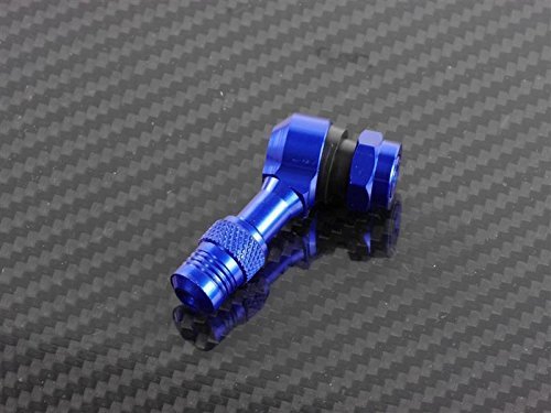 CNC Alu Válvula en Ángulo 112,5 Grado Azul Adecuado para Suzuki Rv 125 1977-1981