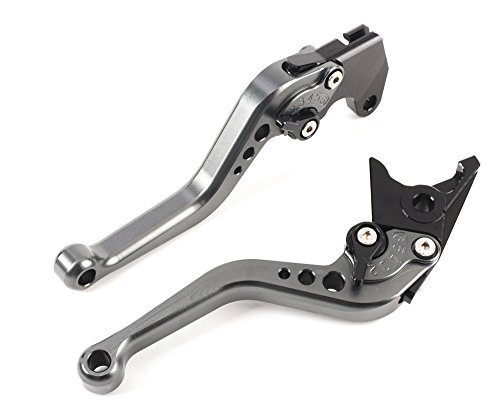 CNC Moto Corto palanca de embrage y freno Ajustable aluminio para sport bike SUZUKI GSXR750 TL1000S GSXR600 GSXR1000 GSR600 SFV650 GLADIUS DL650/V-STROM GSR750 un par (F14/S248) SPL062