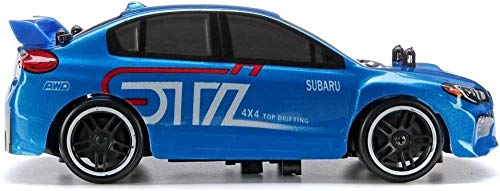 Control Remoto Fuera de Carretera Car 2.4G RC Drift Speed ​​Car for Subaru 4 Canal Control Remoto Racing Car 4WD 50km / h Coche de Deriva RC de Alta Velocidad para (Color: Azul)-Azul Fantastic