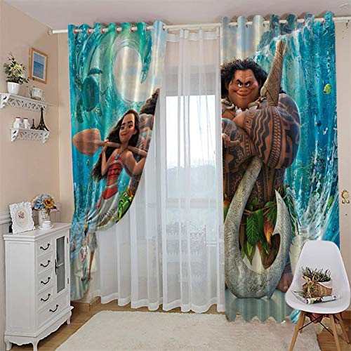 cortinas opacas salon estampadas 33x36 Inch Guerrero hombre primitivo de dibujos animados Cortinas Opacas Proteccion Privacidad Aislamiento Calor Reduccion Ruido Térmico para Salón y Dormitorio con Oj