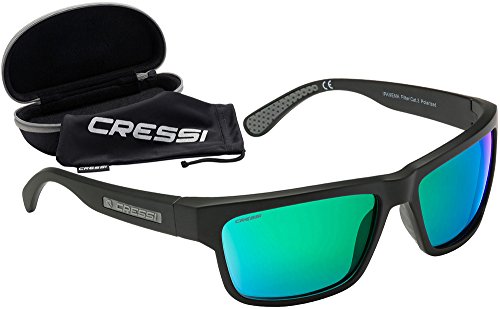 Cressi Ipanema Sunglasses Gafas de Sol, Unisex Adulto, Gris/Lentes Verde Espejo, Talla única