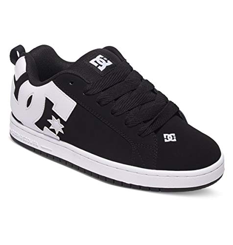 DC Shoes Court Graffik, Zapatillas de Skateboard Hombre, Negro (Black 001), 55 EU