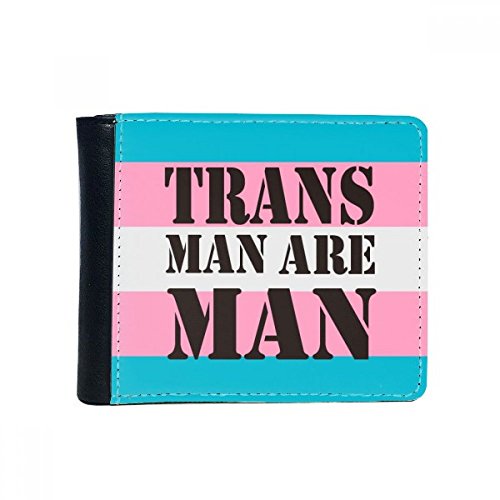 DIYthinker El Hombre Trans Apoyo LGBT Transgénero Voltear Plegable de imitación de la Carpeta de Cuero de múltiples Funciones de la Tarjeta de Regalo Monedero