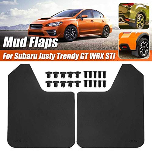 DSLK 2 / 4X Mud Flaps Guardabarros Fit For Subaru Justy Legado B4 Touring Carro Libertad GT RX Impreza WRX STI GX LX XV, Barro Solapas Los Guardabarros (Color : 2pcs)