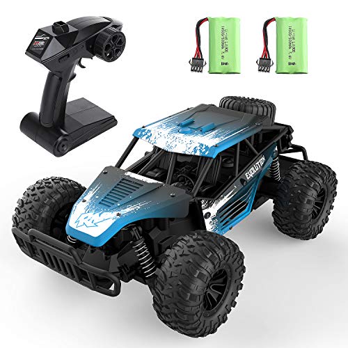 EACHINE EC16 Coche Radiocontrol Coche Teledirigido Coches de Juguete Coche Control Remoto para Niños Adultos 45 Minutos 1/16 Off Road Truck 2WD Alta Velocidad 20km/h 2.4Ghz Todo Terreno Impermeable