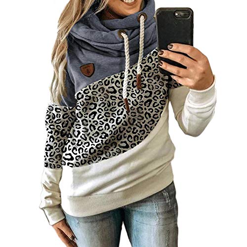 Eantpure Chaqueta de Punto,Moda Casual, Capucha clásica, Deportes Sueltos, Sudaderas con Capucha de Moda para Damas-Z_XXX_Large,Chaqueta con Capucha