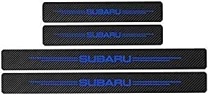 Fibra de carbono Decoración Para Estribos Para Subaru Impreza Forester Tribeca Xv BRZ, Protección de pedal de umbral, Car Styling Sticker