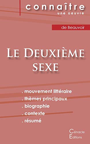 Fiche de lecture Le Deuxième sexe (tome 1) de Simone de Beauvoir (Analyse littéraire de référence et résumé complet) (Connaître une oeuvre)