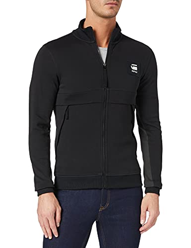 G-STAR RAW Box Graphic Zip Through Tweater Sudadera, Dk Black C584-6484, M para Hombre