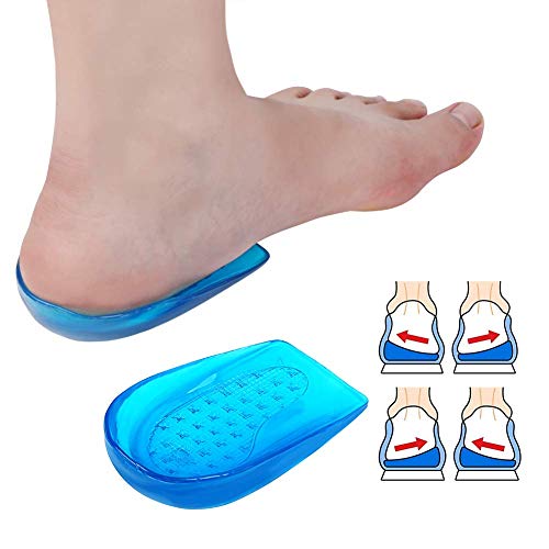 Haofy Taloneras Silicona, Talonera de Gel Plantilla Ortopédica de Silicona, Suave Almohadillas de Gel para Talón para Aliviar el Dolor de la Fascitis Plantar, Plantilla de Talón de Zapato