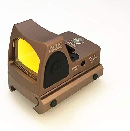 HWZ Airsoft RMR Style Mini Micro Red Dot Sight w/Side on/Off Switch (Sand)