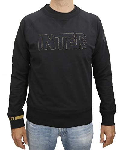 Inter Felpa Girocollo Sudadera, Hombre, Negro, M