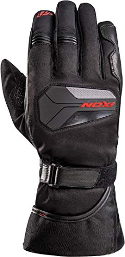 Ixon Pro Atom - Guantes para Moto (Talla XXL), Color Negro y Rojo