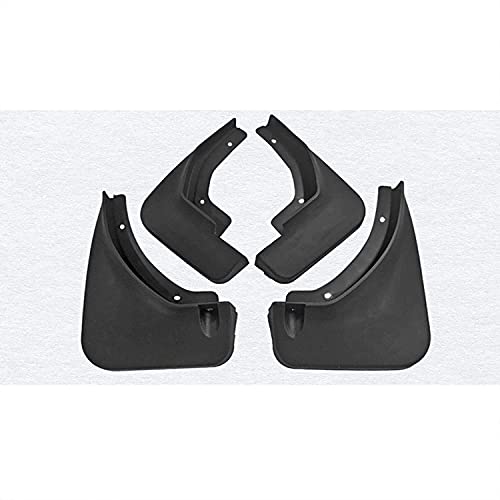 JUIO Faldillas antibarro Fender Mud Flap Guard Splash Car Accessories Auto Styline Front Trasero 4pcs, para Ssang Yong Korando 2019-2021 (Color : Black)