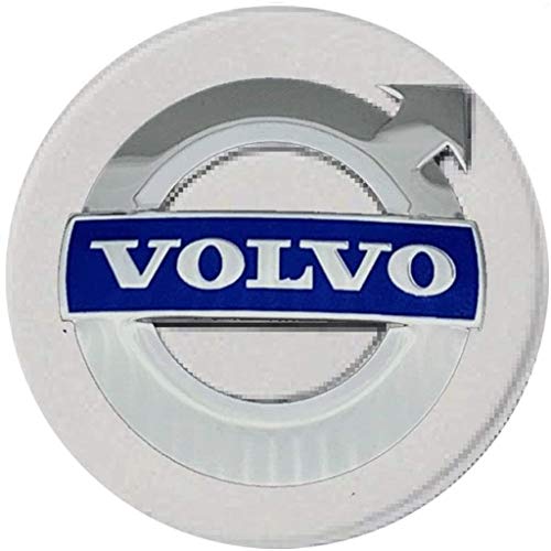 JUULLN Cubierta Central 4 unids 56mm Logo Wheel Hub Cover Hub Cubierta de Metal Cubierta de Cubierta Material ABS (Adecuado para M Black) Adecuado para Volvo Tapacubos