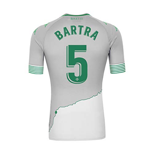 Kappa Tercera Equipacion Kombat Betis Camiseta 5 Bartra, Hombre, Gris, S