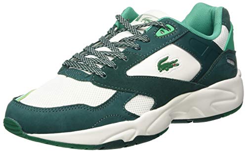 Lacoste Storm 96 LO 0120 2 SMA, Zapatillas Hombre, Vert Dk Grn Off Wht, 42 EU