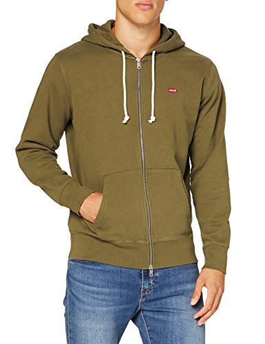 Levi's New Original Zip Up Sudadera, olive night, XL para Hombre