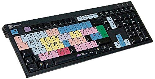 LOGICKEYBOARD BJPU - Teclado QWERTZ Alemán, Multicolor