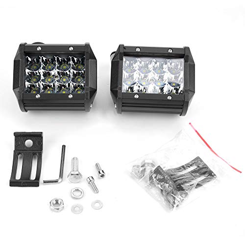 Luz de trabajo LED Suuonee, 1 par 10V-48V 4 pulgadas 4 hileras 36W Barra de luz de trabajo universal Lámpara de conducción para camiones Carretillas elevadoras Vehículos todo terreno Vehículos de inge