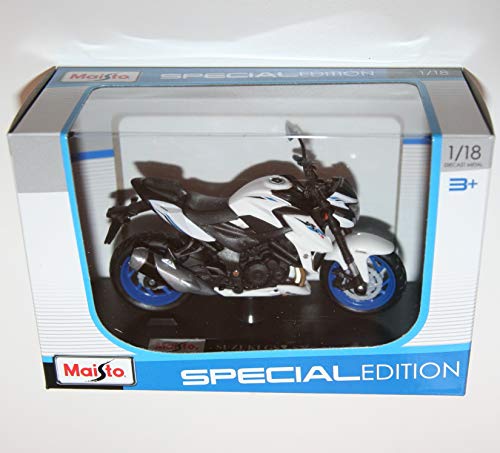 Maisto - SUZUKI GSX-S750 ABS (blanco) motocicleta Die Cast Model Scale 1:18