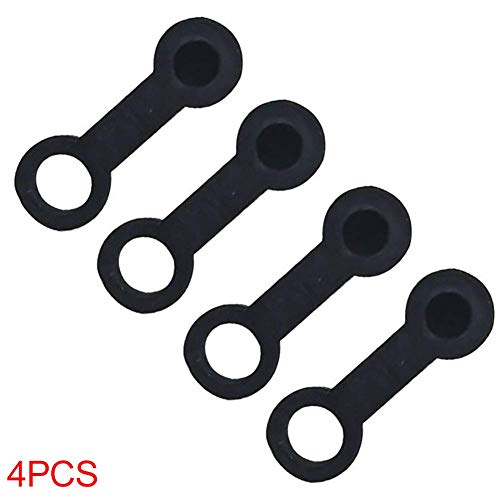 Matedepreso Tapa Protectora 4 Piezas Moto Tornillo Vehículo Accesorios Tapa de Goma Pinza de Freno Coche 8mm Niple de Purga