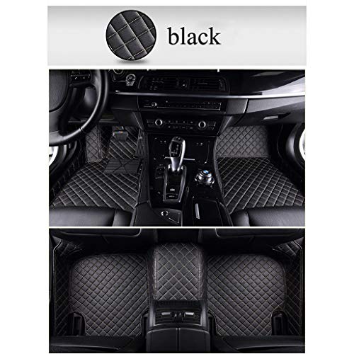 MDJFB Para Alfombrilla de Coche Personalizada para Nissan teana j32 Patrol y61 Primera p12 almera Classic Qashqai j10 Juke x Trail t31 Alfombrillas de Coche | Alfombrillas,Black