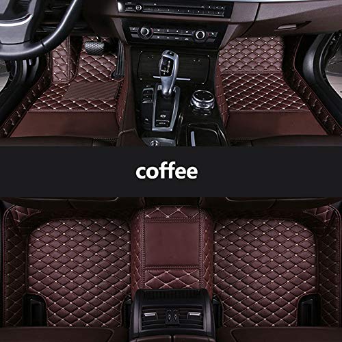 MDJFB para Alfombrilla de Suelo de Coche Personalizada para Porsche Todos los Modelos Cayman Macan Cayenne Boxster 718 Panamera Auto Styling Accesorios de Coche | Alfombrillas,Coffee