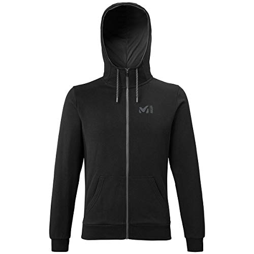 MILLET Sweat Zip Hoodie M Sudadera, Hombre, Black-Noir, XS