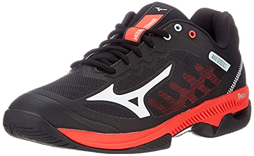 Mizuno Wave Exceed SL 2 AC, Zapatos de Tenis Hombre, Negro Blanco Encendido, 46 EU