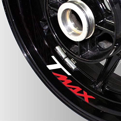 Moto Reflectante Rueda Neumático Etiquetas engomadas Creativas Rim In Tecalas Decorativas Decorativas para Yamaha Tmax 530 500 Pegatinas para Moto (Color : 4)