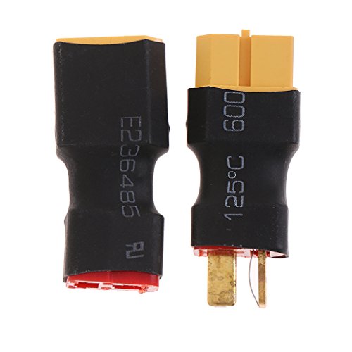 #N/A/a Conector en T de 2 Piezas a Conector XT60 para Enchufe Adaptador de Cargador de Batería RC