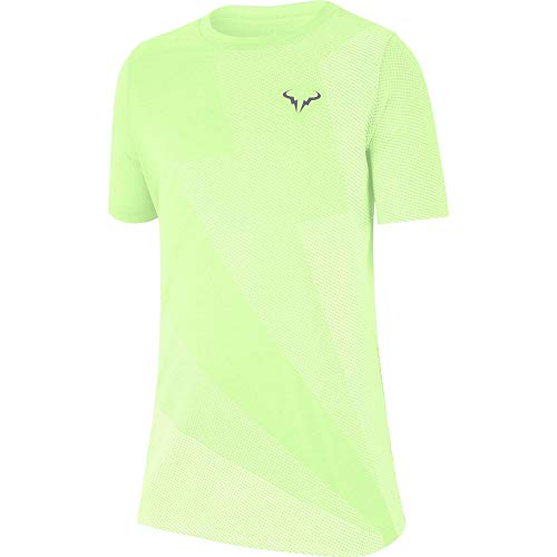 NIKE Boys Nkct Rafa Gx tee Camiseta, Niños, Barely Volt/Light Carbon, XL