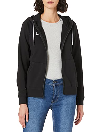 NIKE Women's Team Club 20 Full-Zip Hoodie Chaqueta Deportiva, Negro y Blanco, XL para Mujer