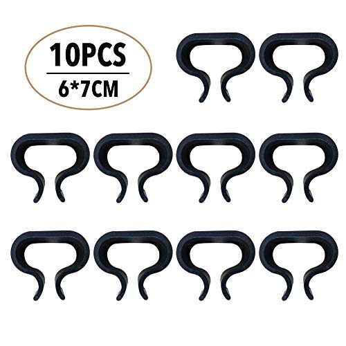 N/T 10 clips de sujeción para muebles de ratán, clips de conexión para muebles, ligeros, robustos, abrazaderas de sofá de ratán, conectores para muebles de jardín, 6 * 7 cm