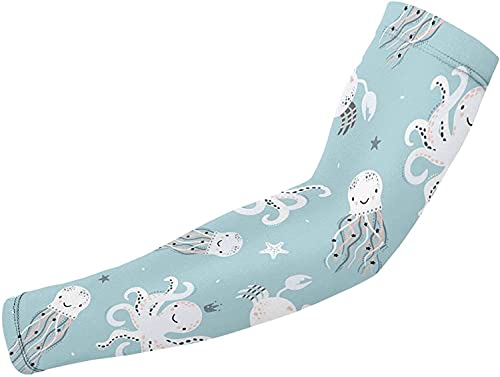 Octopus medusas Starfish - Mangas de brazo para hombres y mujeres con protección UV