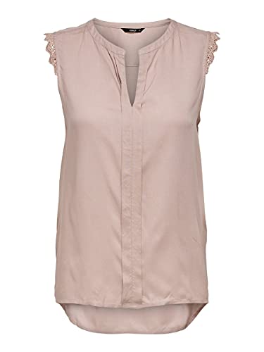 Only Onlkimmi S/l Top Wvn Noos Camiseta sin Mangas, Rosa (Adobe Rose Adobe Rose), 46 (Talla del Fabricante: 44.0) para Mujer