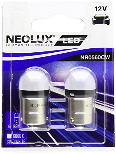 OSRAM - NP0560CW-02B - Juego de 2 Bombillas LED Neolux Retrofit 6000 K, BA15S R5W 12 V, 0,8 W