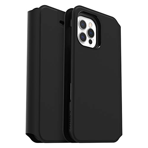 OtterBox Strada Via Funda con tapa Folio reforzada para Apple iPhone 12/12 Pro Negro