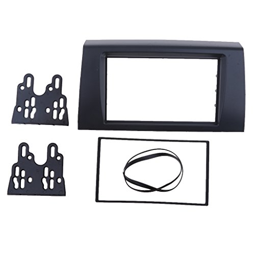 P Prettyia Car Stereo Fascia Dash Panel 2 DIN Frame Trim Kit Apto para Suzuki Swift 2009