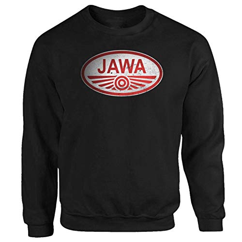 P-T-D JAWA - Sudadera para motero y moto, diseño retro con texto en inglés "Oldtimer MZ RT Simson ETZ", color negro Negro M