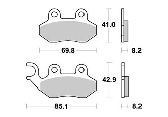 PASTILLAS DE FRENO DELANTERO AP RACING SYM SYMPHONY D.D. 125 2009