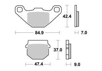 PASTILLAS DE FRENO DELANTERO AP RACING TGB R X 50 2007