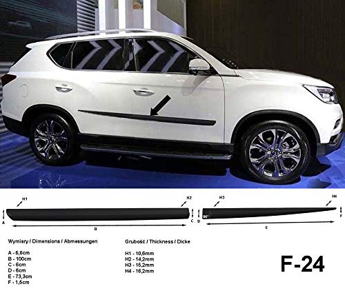 Protectores laterales para SsangYong Rexton W II 2ª generación a partir de 03/2017 - F24 (370002404)