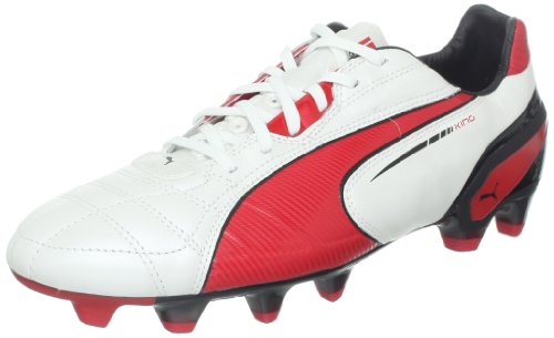 PUMA Zapatos de fútbol King FG para hombre, blanco (Blanco metálico), 46 EU