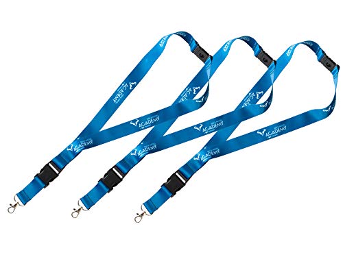 RAFA NADAL ACADEMY BY MOVISTAR 3 Lanyards Pack Oficial, Juventud Unisex, Azul