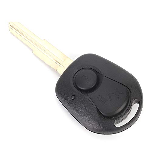 Reminnbor Funda de Carcasa de Mando a Distancia de 2 Botones, Funda de Carcasa de Mando a Distancia de Coche con 2 Botones, Ajuste Negro para SSANG-Yong Actyon